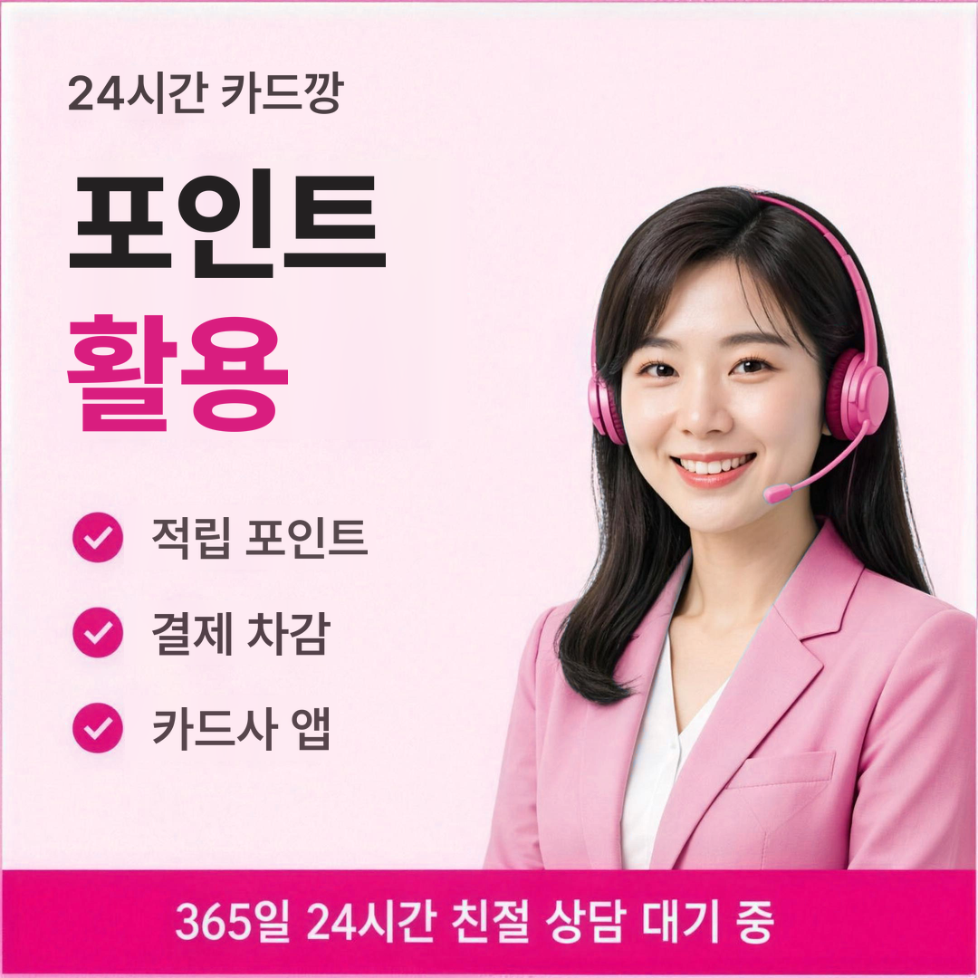 다음머니 24시간 카드깡 포인트 활용 안내