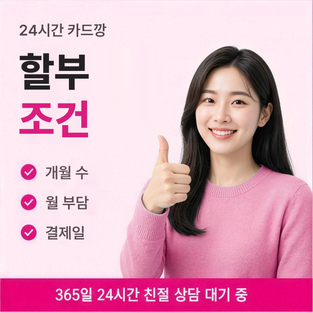 다음머니 24시간 카드깡 할부 조건 안내